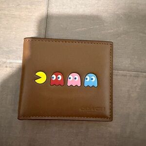Coach Leather Wallet Pac-Man
